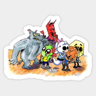 The Gang's All Here Sticker